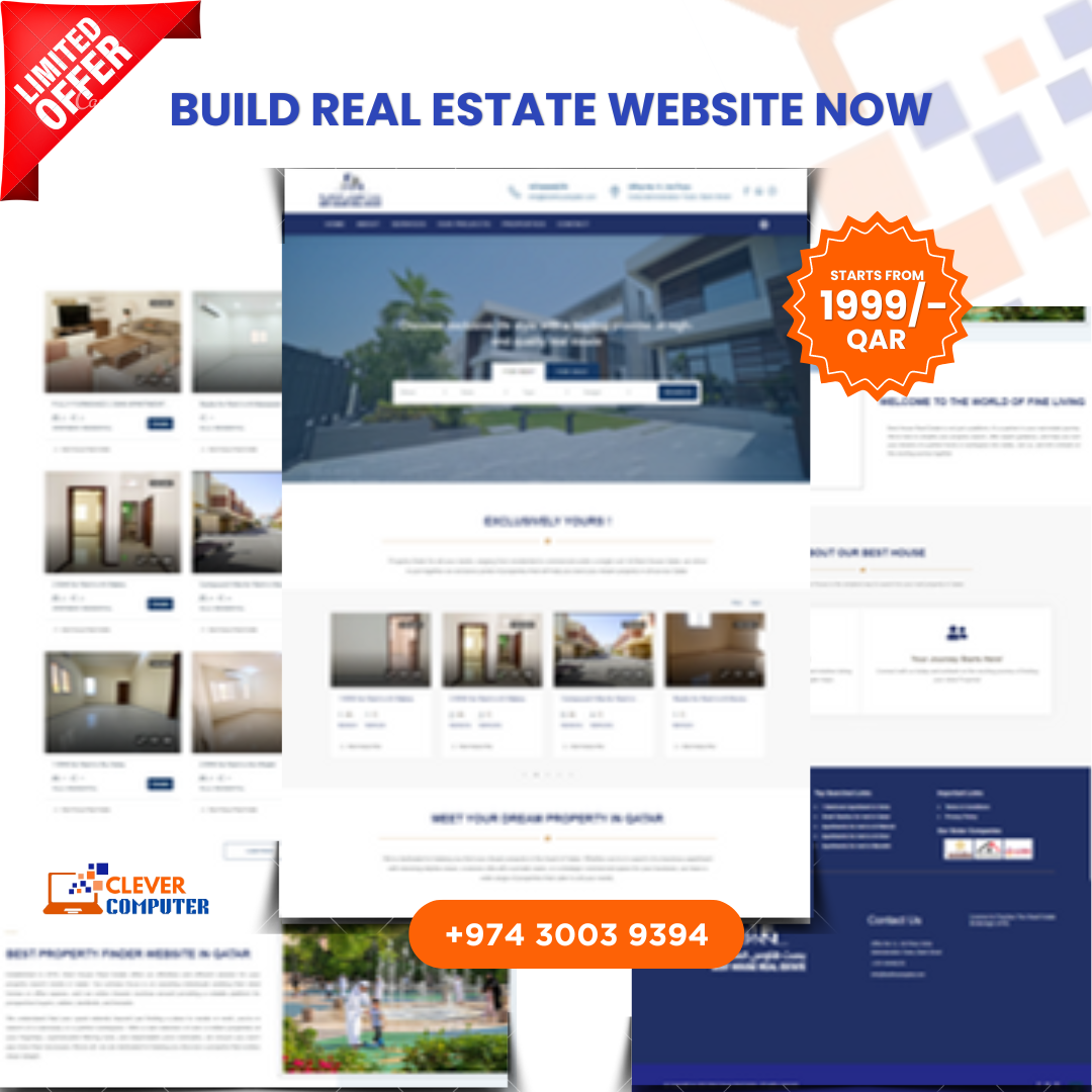 Affordable Real Estate Website Design in Qatar: Starting from QAR 1999!